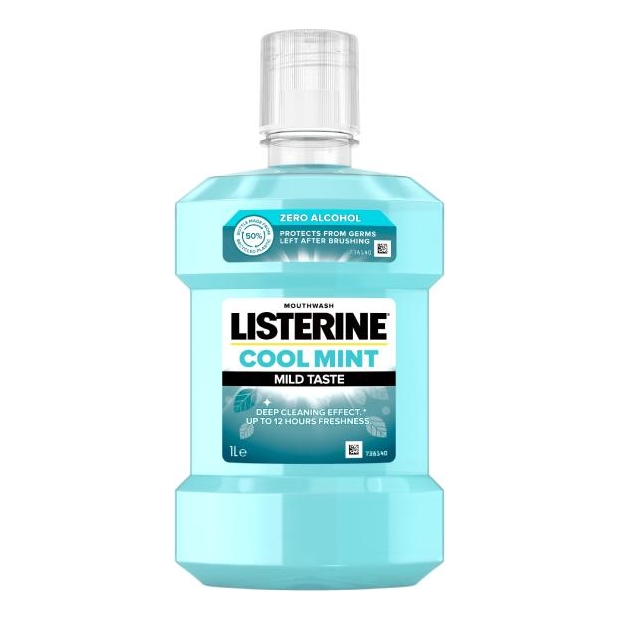 LISTERINE Cool Mint Płyn do płukania łagodny smak, 1000 ml | drogeria-zdrowie.com.pl