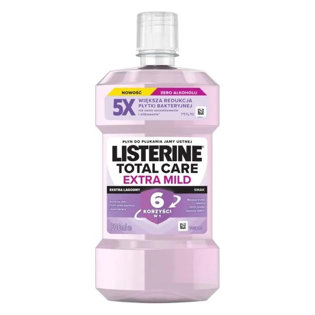 LISTERINE Total Care Extra Łagodny płyn do płukania jamy ustnej, 500 ml | drogeria-zdrowie.com.pl