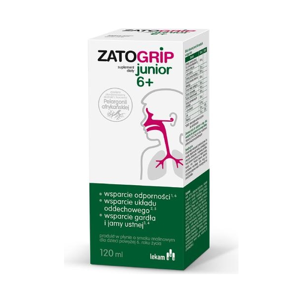 ZATOGRIP Junior 6+, 120 ml | drogeria-zdrowie.com.pl