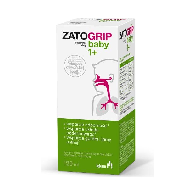 ZATOGRIP Baby 1+, 120 ml | drogeria-zdrowie.com.pl