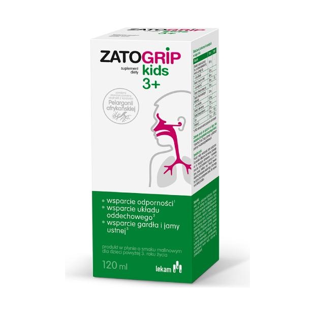 ZATOGRIP Kids 3+, 120 ml | drogeria-zdrowie.com.pl