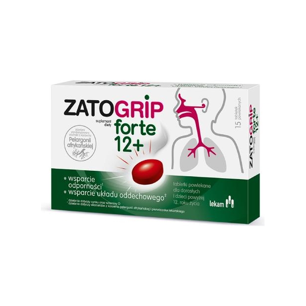 ZATOGRIP Forte, 15 tabletek | drogeria-zdrowie.com.pl