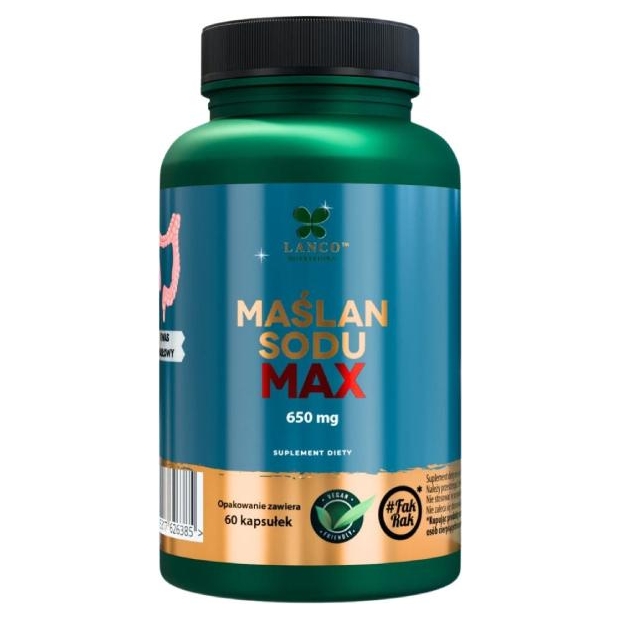 LANCO NUTRITIONS MAŚLAN Sodu Max, 60 kapsułek | drogeria-zdrowie.com.pl