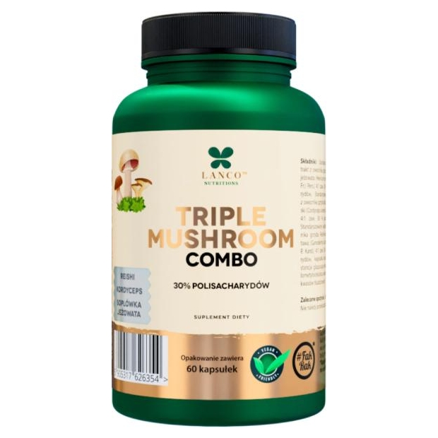 LANCO NUTRITIONS PREMIUM Mushroom Complex, 60 kapsułek | drogeria-zdrowie.com.pl