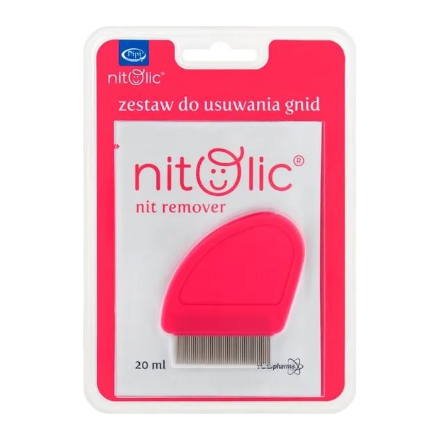 Pipi Nitolic Zestaw do usuwania gnid + grzebień | drogeria-zdrowie.com.pl