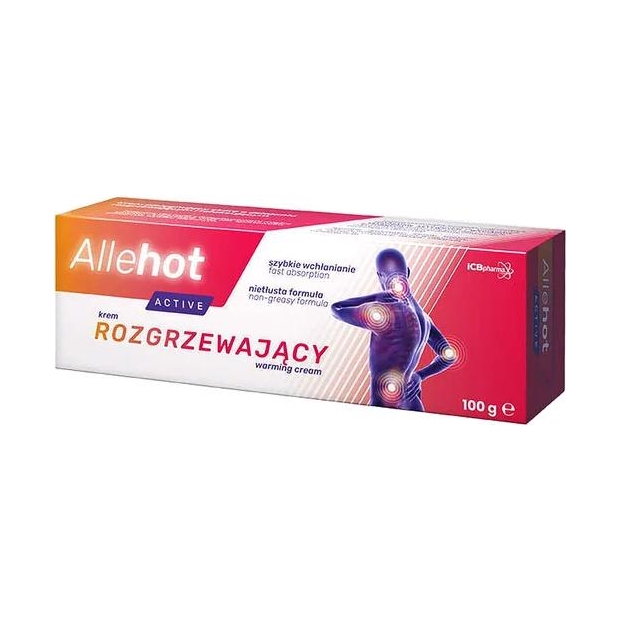 Allehot Active Krem rozgrzewający, 100g | drogeria-zdrowie.com.pl