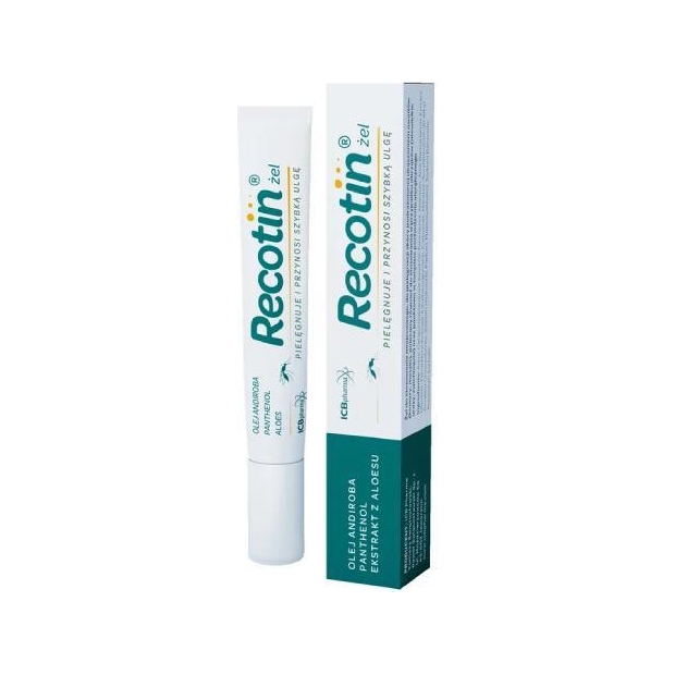 Recotin Żel po ukąszeniach owadów obrzęki, 20ml | drogeria-zdrowie.com.pl