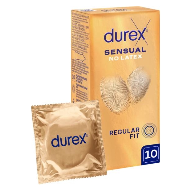Durex Sensual No Latex Prezerwaywy nielateksowe 10szt. | drogeria-zdrowie.com.pl