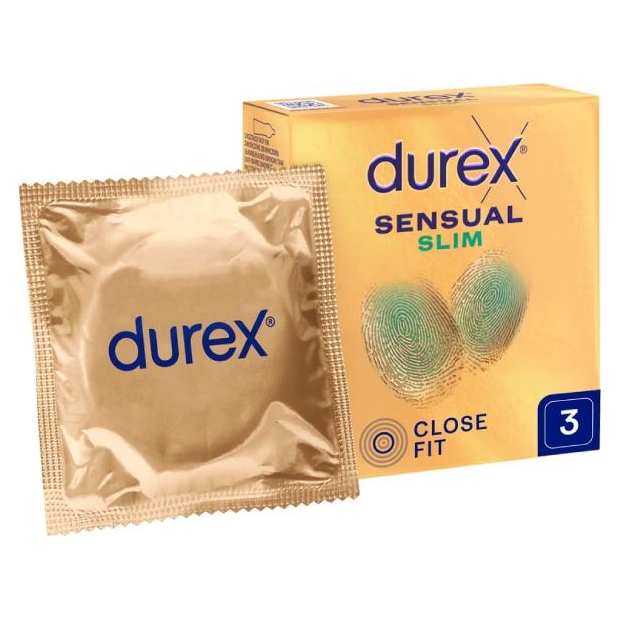 Durex Sensual Slim Prezerwatywy supercienkie 3szt. | drogeria-zdrowie.com.pl