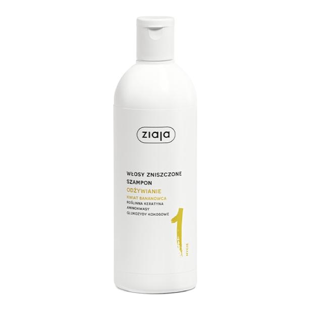 ZIAJA ODŻYWIANIE Kwiat Bananowca Szampon, 400ml | drogeria-zdrowie.com.pl