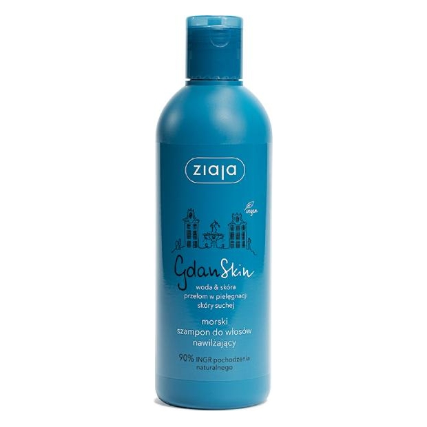ZIAJA Gdanskin Morski szampon do mycia włosów nawilżający, 300ml | drogeria-zdrowie.com.pl