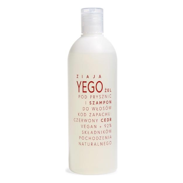 ZIAJA YEGO Żel-szampon pod prysznic czerwony pieprz, 400ml | drogeria-zdrowie.com.pl