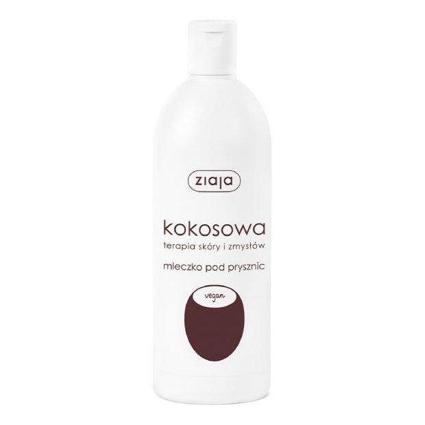 ZIAJA Kokosowa mleczko pod prysznic, 500ml | drogeria-zdrowie.com.pl