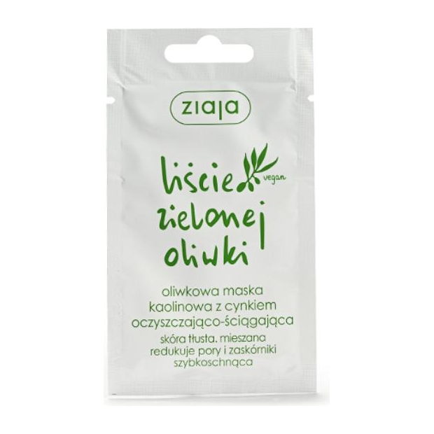 ZIAJA Liście oliwki maseczka kaolinowa, 7ml | drogeria-zdrowie.com.pl