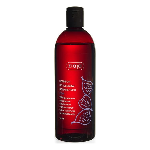 ZIAJA FIGOWY Szampon do mycia włosów normalnych, 500ml | drogeria-zdrowie.com.pl