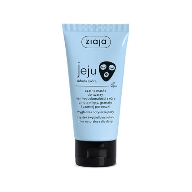 ZIAJA Jeju Młoda skóra maska do twarzy czarna, 50ml | drogeria-zdrowie.com.pl