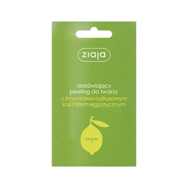 Ziaja Peeling do twarzy limonkowo-cytrusowy, 7ml | drogeria-zdrowie.com.pl