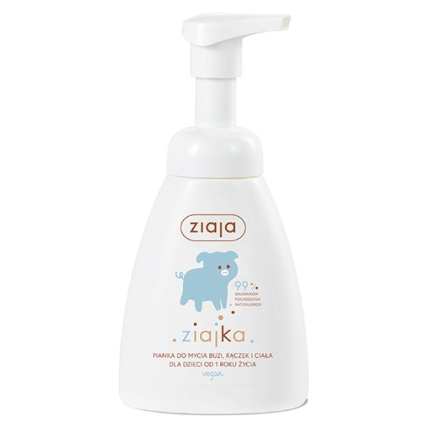 ZIAJA ZIAJKA Pianka do mycia buzi rączek, 250ml