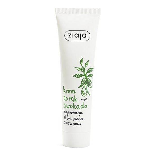 ZIAJA AWOKADO Krem do rąk regeneracja skóry sucha, 100ml | drogeria-zdrowie.com.pl
