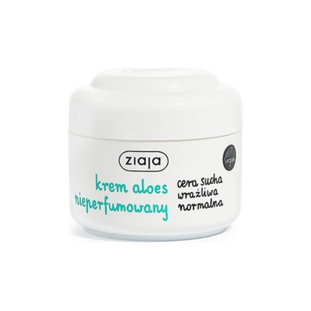 ZIAJA Krem nieperfumowany aloesowy 50ml | drogeria-zdrowie.com.pl
