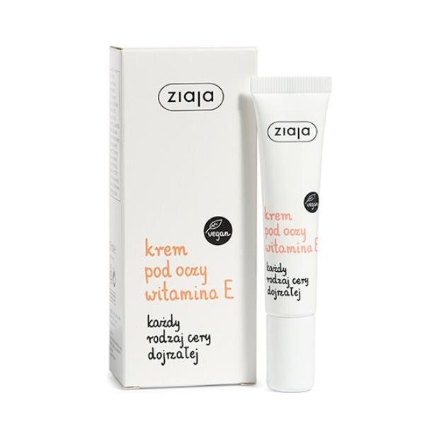 ZIAJA Krem pod oczy witaminowy z witaminą E,15 ml | drogeria-zdrowie.com.pl