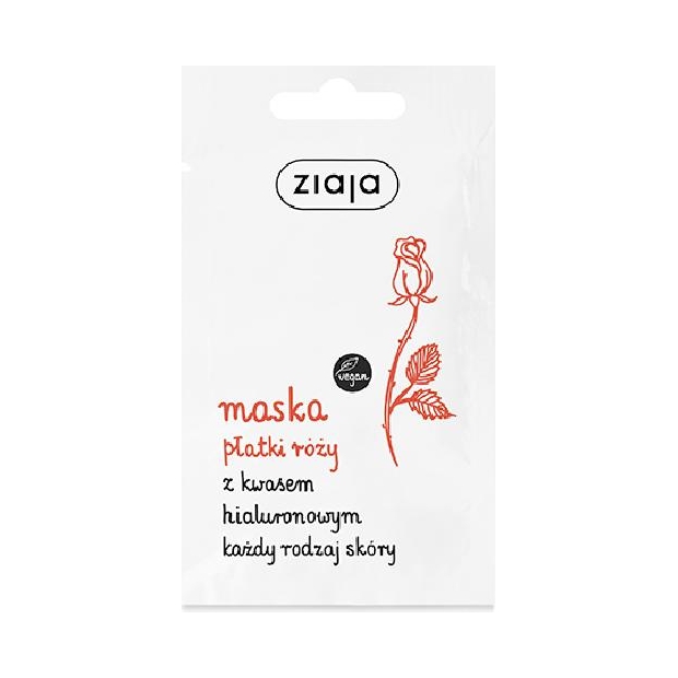 ZIAJA Płatki Róży Maska, 7ml | drogeria-zdrowie.com.pl