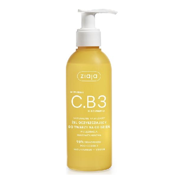 ZIAJA WITAMINA C.B3 Żel oczyszczający do twarzy, 190 ml | drogeria-zdrowie.com.pl