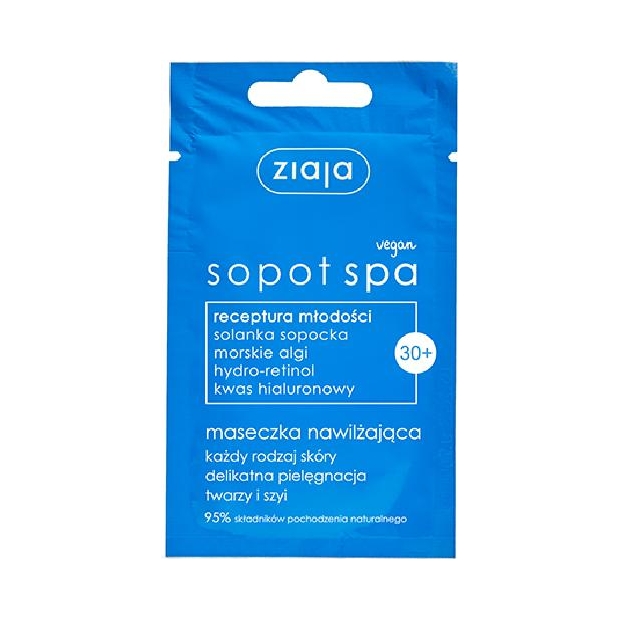 ZIAJA SOPOT SPA Maseczka nawilżająca, 7ml | drogeria-zdrowie.com.pl