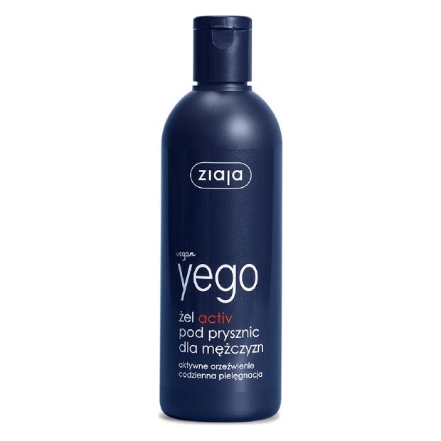 ZIAJA Yego Activ żel pod prysznic dla mężczyzn, 300ml | drogeria-zdrowie.com.pl
