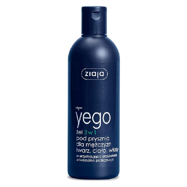 ZIAJA Yego Żel pod prysznic 3w1 dla mężczyzn, 300ml | drogeria-zdrowie.com.pl