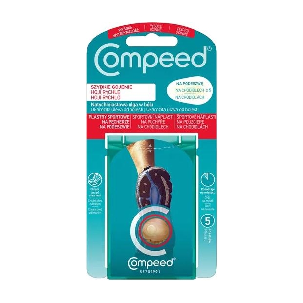 COMPEED plastry na podeszwę, 5 sztuk | drogeria-zdrowie.com.pl
