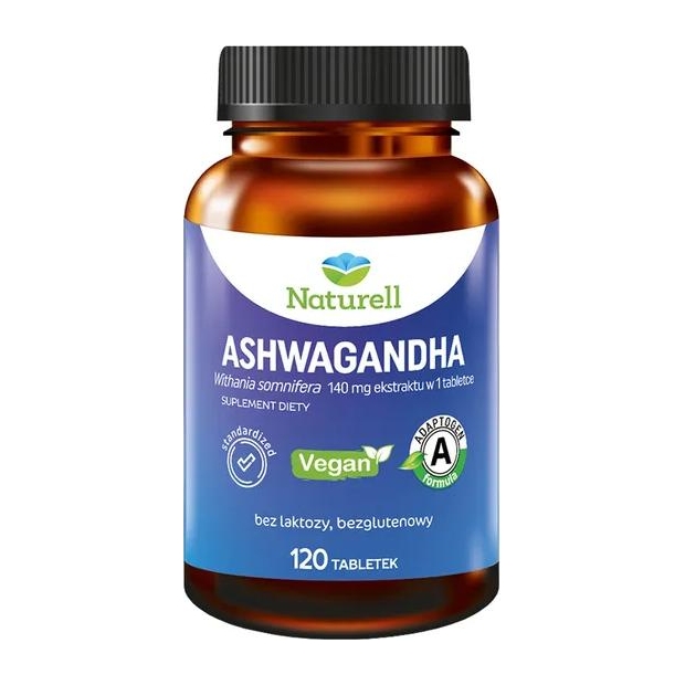 NATURELL Ashwagandha, 120 tabletek