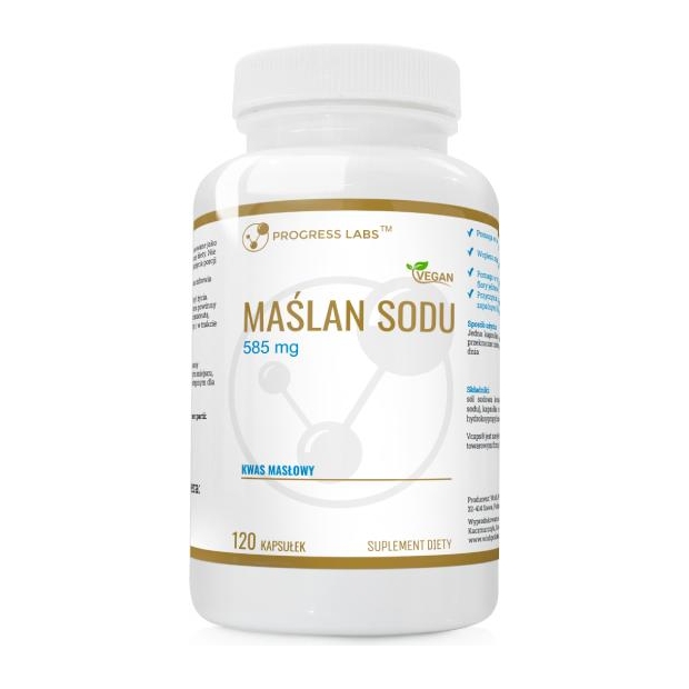 PROGRESS LABS Maślan Sodu, 120 kapsułek