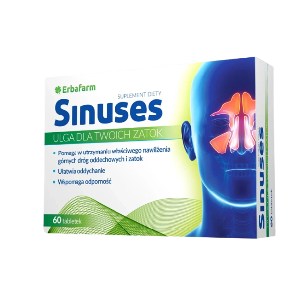 SINUSES, 60 tabletek | drogeria-zdrowie.com.pl