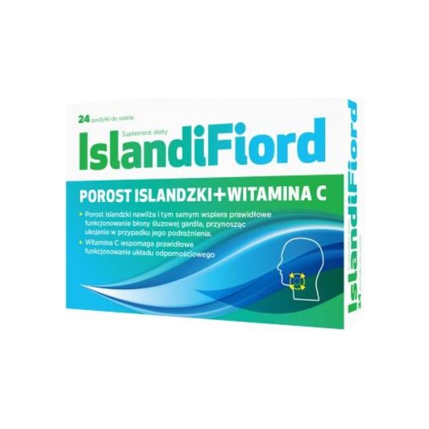 ISLANDIFIORD pastylki do ssania, 24 sztuki | drogeria-zdrowie.com.pl