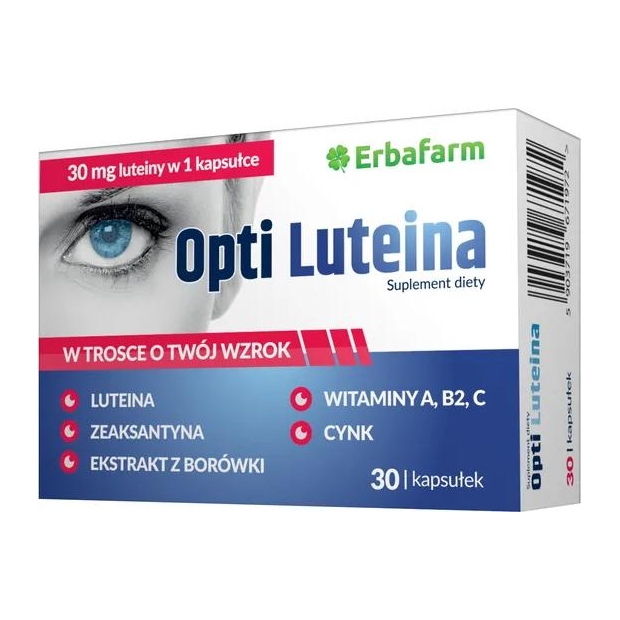 ERBAFARM Opti Luteina, 30 kapsułek | drogeria-zdrowie.com.pl