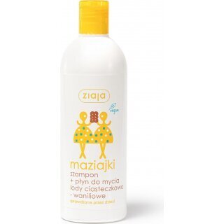 ZIAJA MAZIAJKI Szampon + płyn do mycia lody ciasteczkowo - waniliowe 400 ml