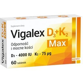 Vigalex witamina D3 4000 j.+ K2 75 Max 60 tabletek