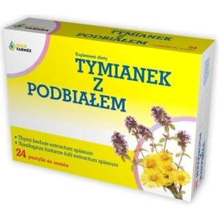 Tymianek z Podbiałem 24 pastylki do ssania
