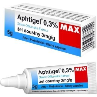 APHTIGEL 0,3 Żel do pielęgnacji jamy ustnej MAX 5g