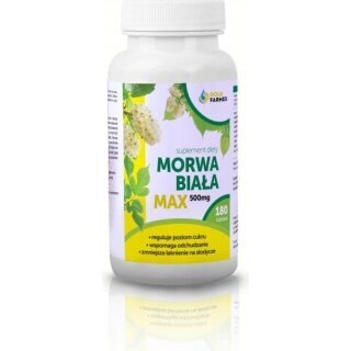 Morwa biała Max tabl. 0,5 g 180 tabletek