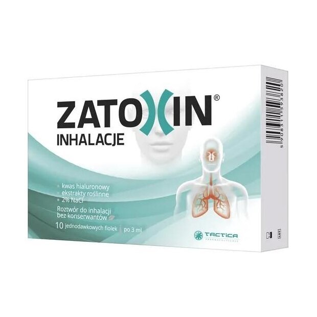 Zatoxin inhalacje roztwór do inhalacji 10 fiolek | drogeria-zdrowie.com.pl