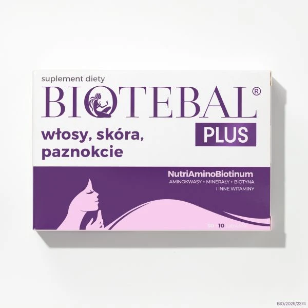 BIOTEBAL PLUS włosy, skóra, paznokcie 30+10 tabletek 3
