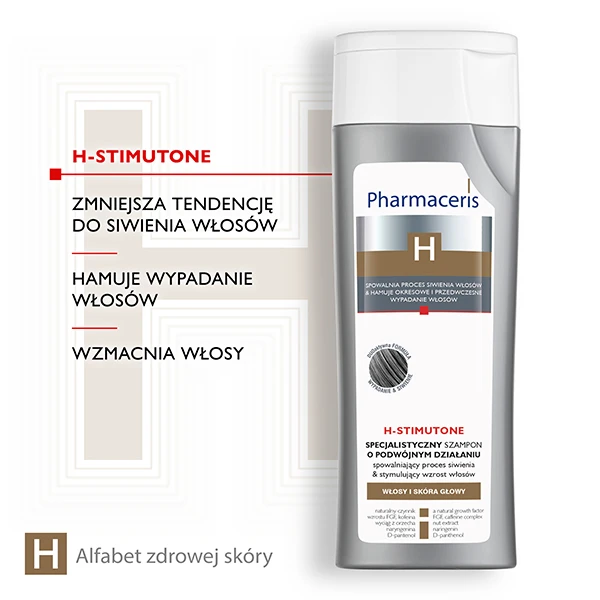 PHARMACERIS H-STIMUTONE Szampon przeciw siwieniu, 250 ml 3