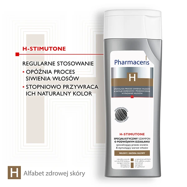 PHARMACERIS H-STIMUTONE Szampon przeciw siwieniu, 250 ml 4