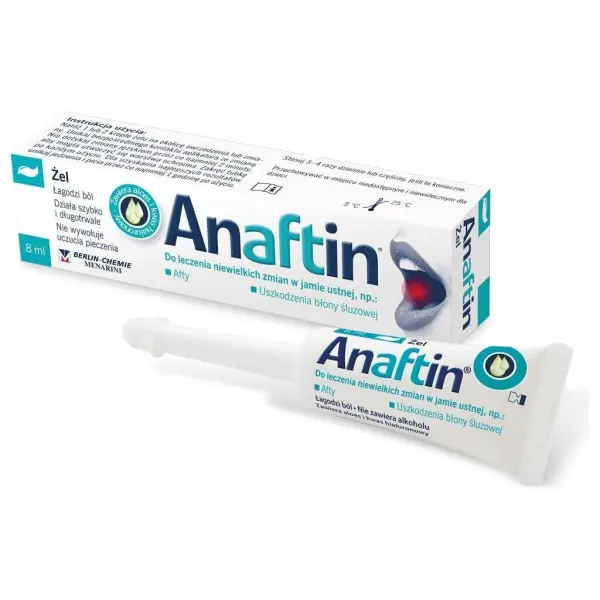 Anaftin Żel na afty 8 ml