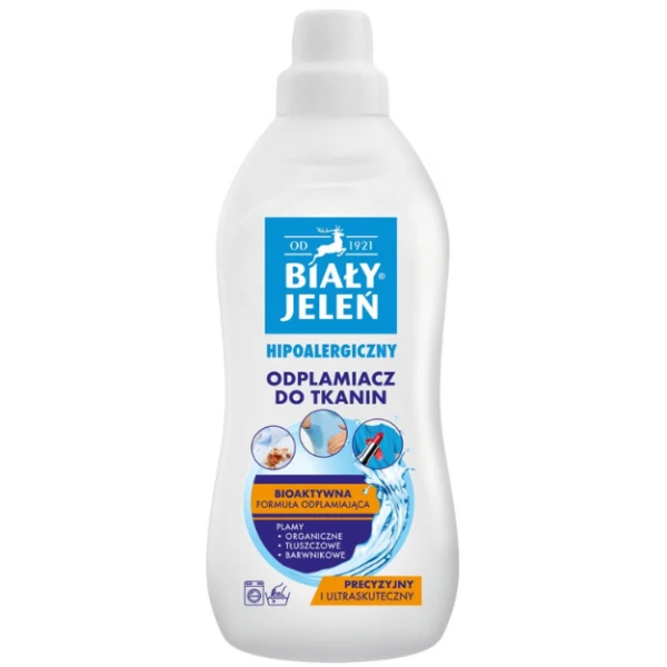 Biały Jeleń Odplamiacz do tkanin hipoalergiczny, 1L