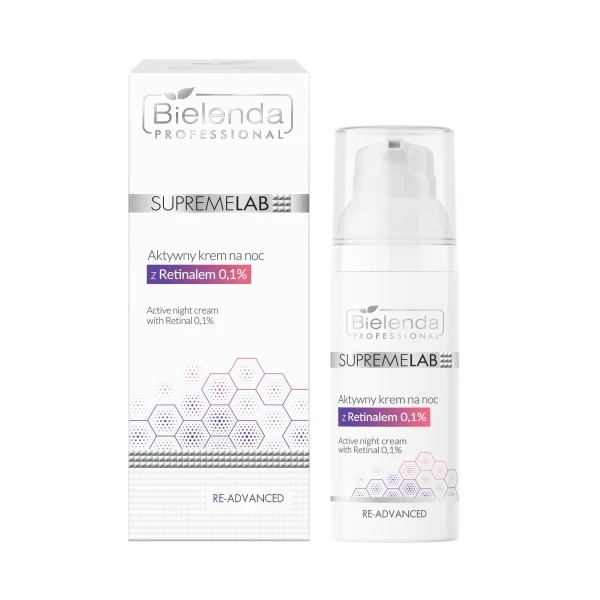 BIELENDA PROFESSIONAL SUPREMELAB RE-ADVANCED Aktywny Krem na noc z Retinalem 0,1%, 50ml