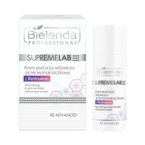 BIELENDA PROFESSIONAL SUPREMELAB RE-ADVANCED Krem pod oczy odżywczo-przeciwzmarszczkowy, 15 ml