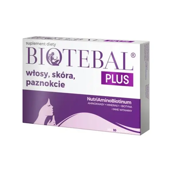 BIOTEBAL PLUS włosy, skóra, paznokcie, 40 tabletek